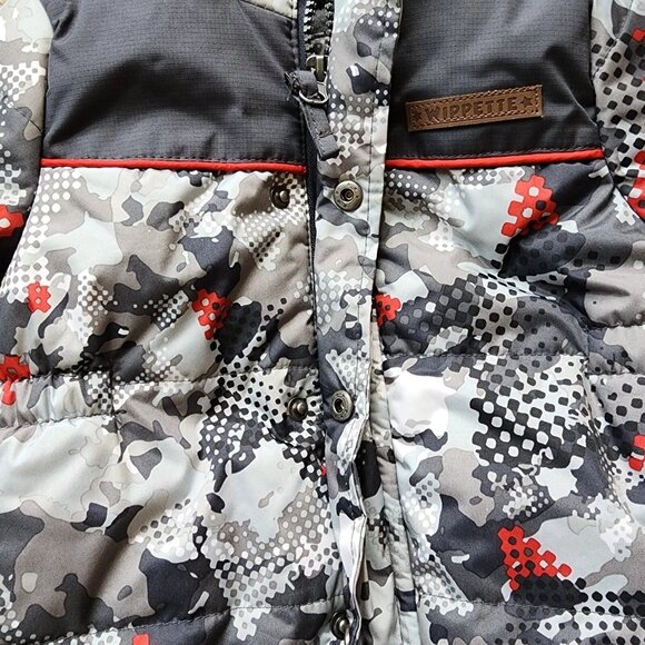 Wippette Baby Boys Camo Snowsuit W/ Hood Fur Trim & Footed Design Size 6-9 Month - Picture 7 of 10